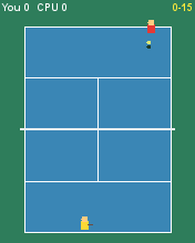 Court Rally running in MicroEmulator