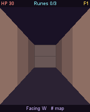 Deep Crawl 3D running in MicroEmulator