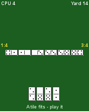 Domino Line running in MicroEmulator