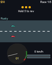 Drag Strip running in MicroEmulator