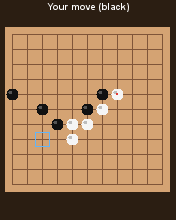 Five Stones running in MicroEmulator