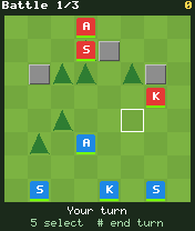 Grid Tactics gameplay