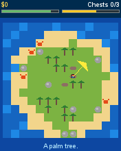 Island Dig running in MicroEmulator