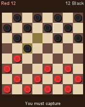 Keypad Checkers running in MicroEmulator