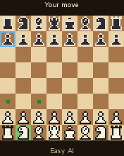Keypad Chess running in MicroEmulator
