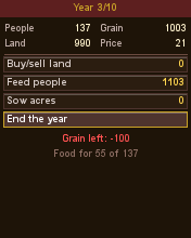 Kingdom Ledger running in MicroEmulator