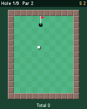 Mini Golf running in MicroEmulator