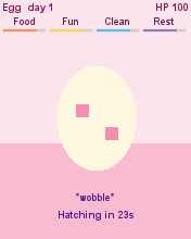 Pet Pal running in MicroEmulator