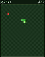 Retro Snake running in MicroEmulator