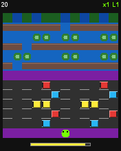 Road Hopper running in MicroEmulator