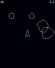 Rock Blaster running in MicroEmulator