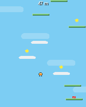 Sky Hopper running in MicroEmulator